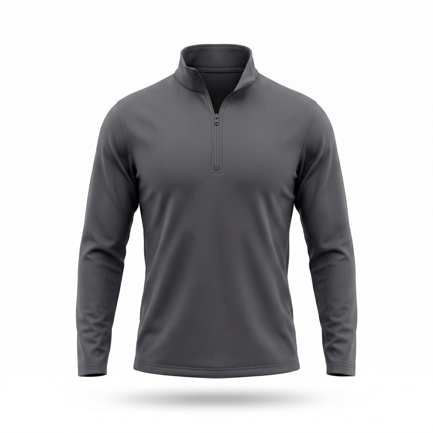 Long Sleeve Quarter Zip Shirt Graphite