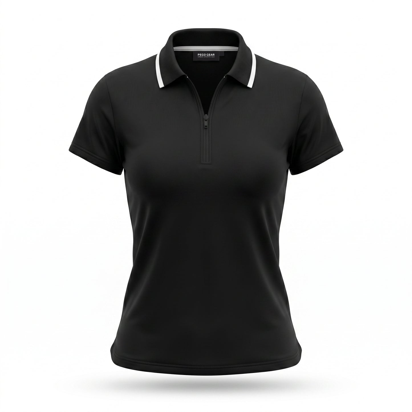Women's Elegant Polo Shirt Black