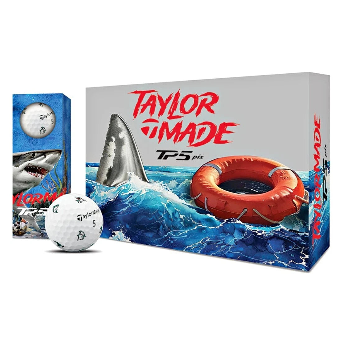 TaylorMade TP5 Pix Special Edition Sharks