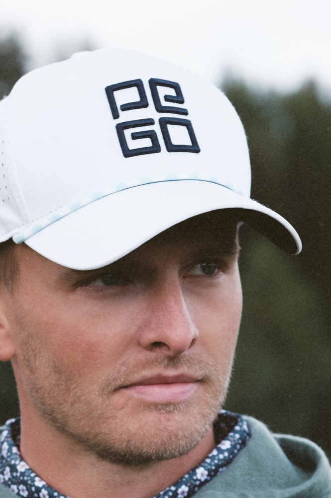 Pego Rope Hat White-Navy