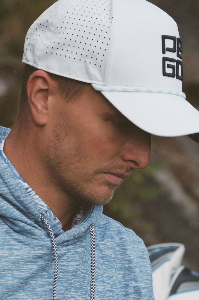 Pego Rope Hat White-Navy