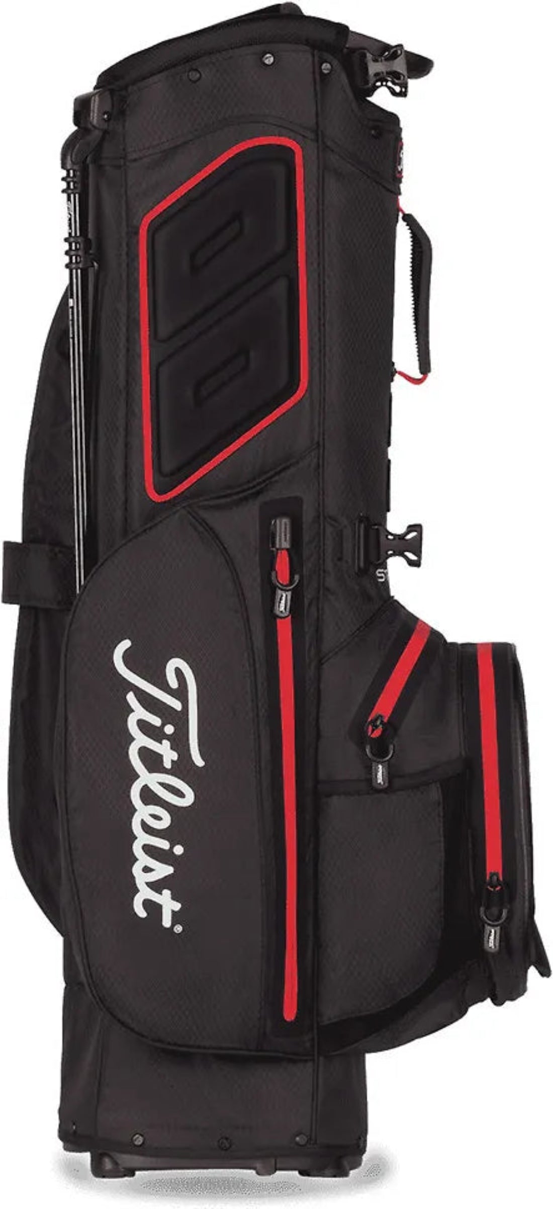 Titleist Player 4 Stadry Stand Bag Black/Red