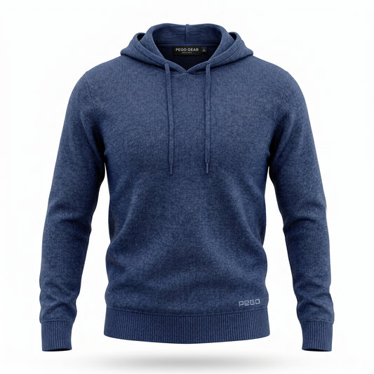 Cashmere Hoodie Heather Blue