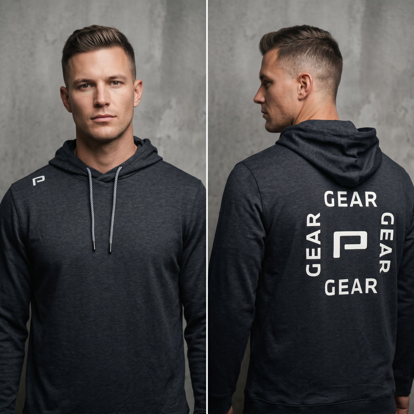 PEGO Hoodie Black/Blue