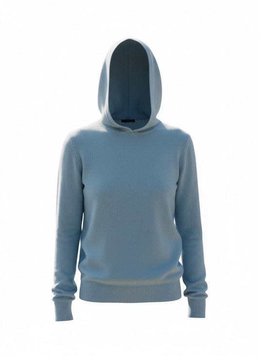 Cashmere Hoodie Women's Sky Blue