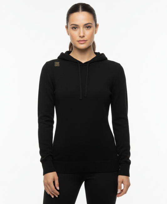 Cashmere Hoodie Women's Black