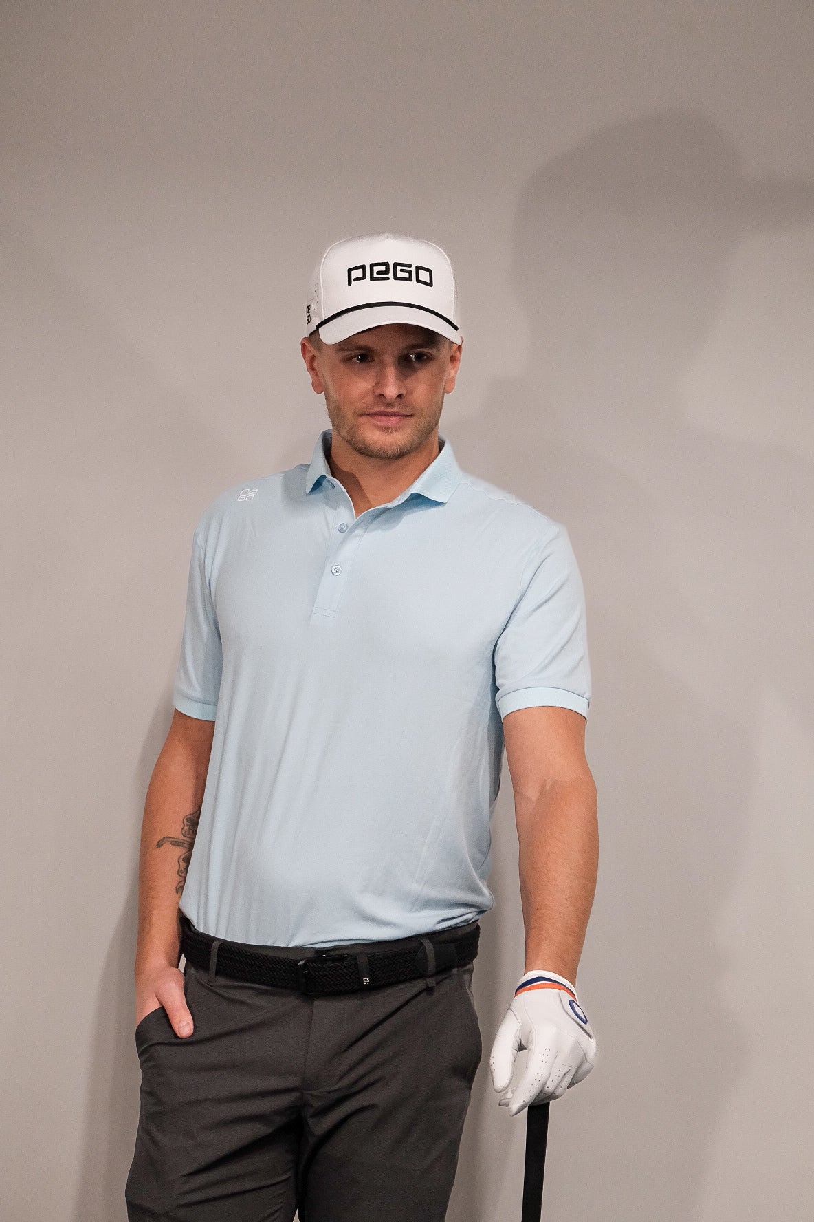 Elegant Polo Shirt Sky Blue
