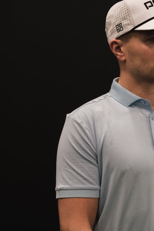 Elegant Polo Shirt Sky Blue