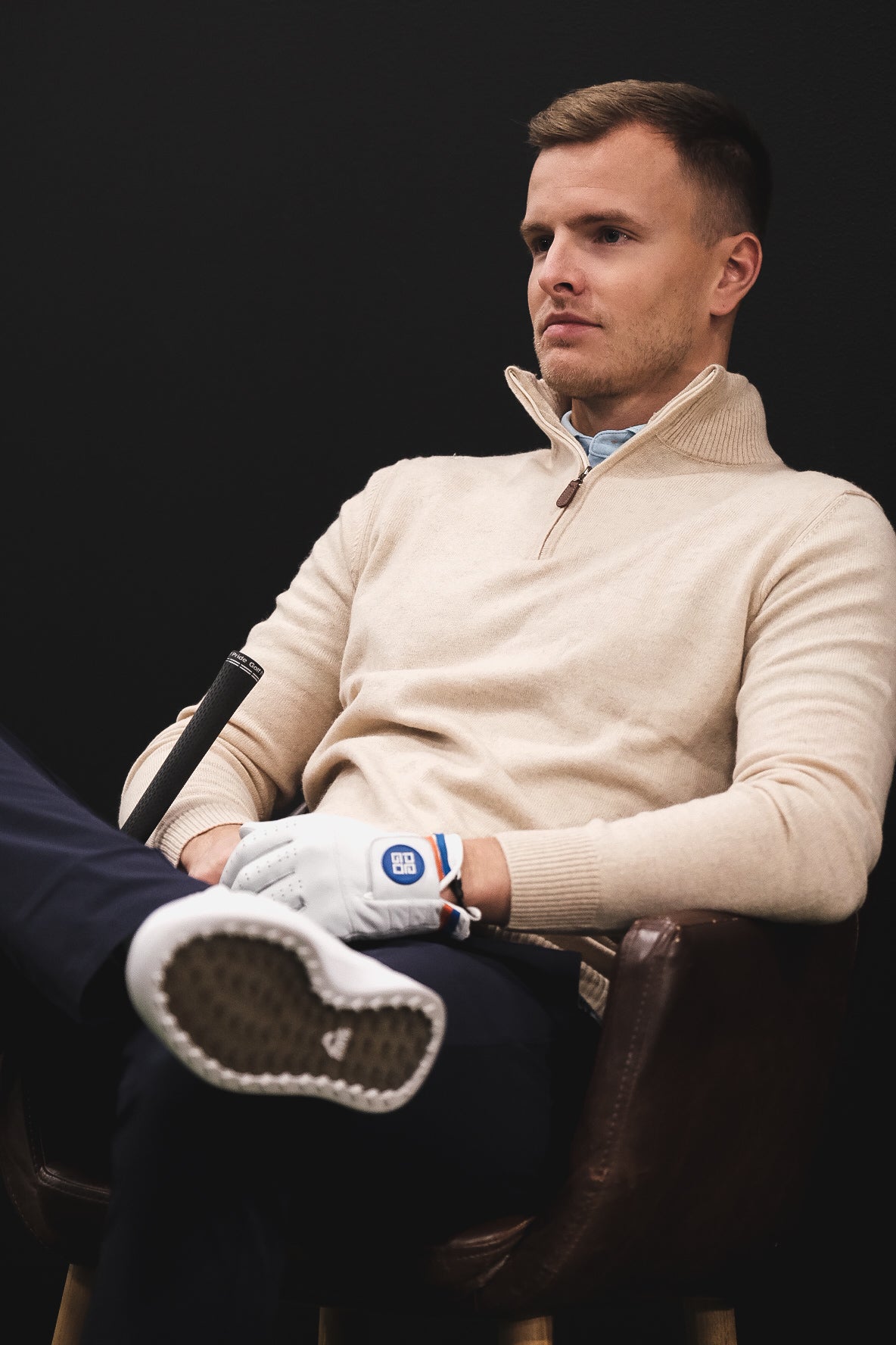 Cashmere Quarter Zip Sweater