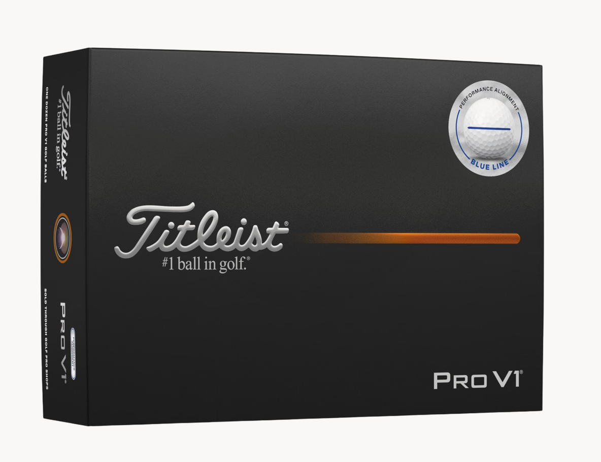 Titleist Pro V1  Alignement Blue line