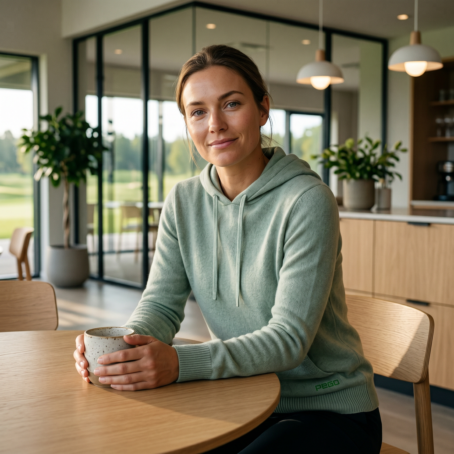 Cashmere Hoodie Women's Minty Green