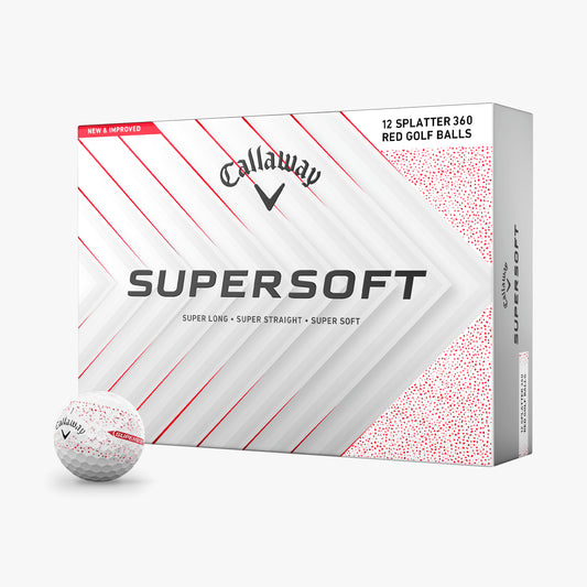 Callaway Supersoft Red Splatter