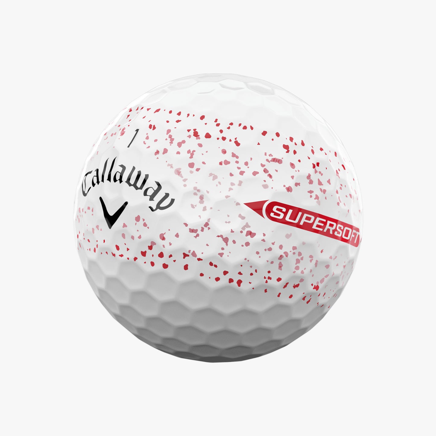Callaway Supersoft Red Splatter