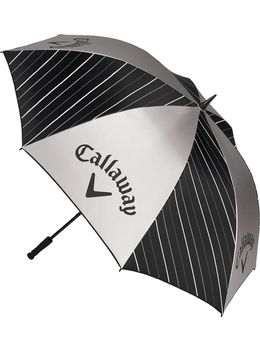 Callaway Golfsateenvarjo UV 64", musta/hopea/valkoinen