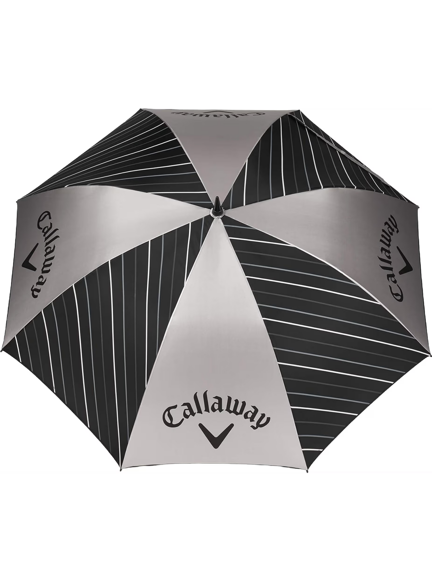 Callaway Golfsateenvarjo UV 64", musta/hopea/valkoinen
