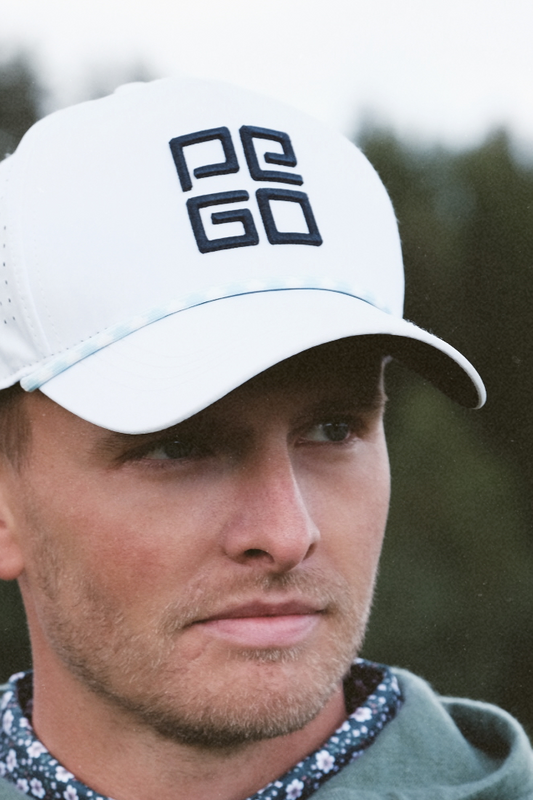 Pego Rope Hat White-Navy