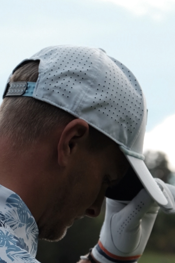 Pego Rope Hat White-Navy